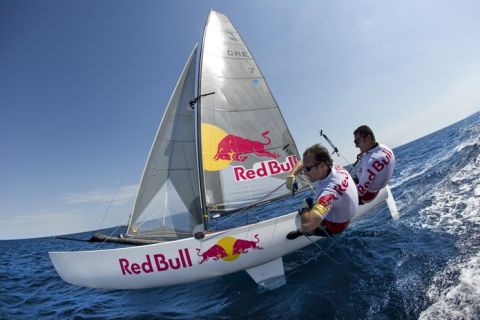 Tornado Sailing team Iordanis Paschalidis and Kostas Trigonis in Athens/Greece