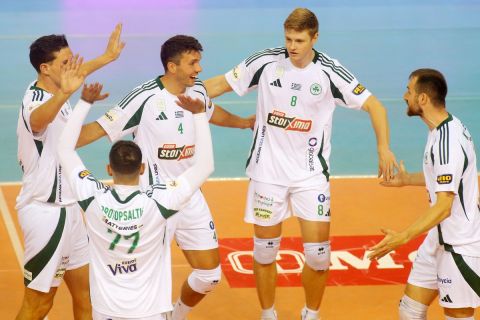 Volley League Ανδρών: Κυρίαρχος ο Παναθηναϊκός, έκανε ιδανική πρεμιέρα στην έδρα του ΠΑΟΚ