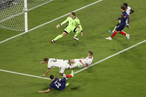 Euro 2020, Γαλλία - Γερμανία: Ο Ραμπιό άγγιξε το 2-0 με πλασέ στο δοκάρι