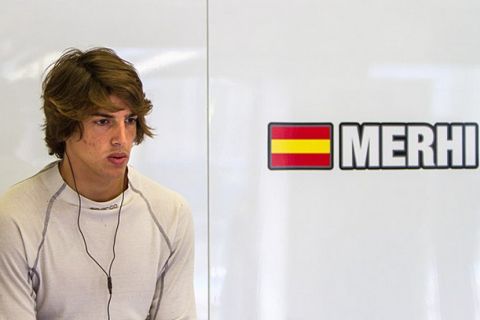 JEREZ (ESP) MAR 24-26 2014 - World Series by Renault 2014 at Circuito permanente de Jerez. Roberto Merhi #22 Zeta Corse. Portrait. © 2014 Sebastiaan Rozendaal / Dutch Photo Agency / LAT Photographic