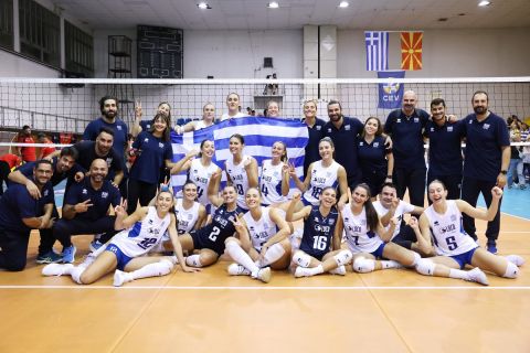 Ελλάδα - Βόρεια Μακεδονία 3-0: Η Εθνική πήρε τη δεύτερη σερί άνετη νίκη της στα προκριματικά του Ευρωπαϊκού βόλεϊ