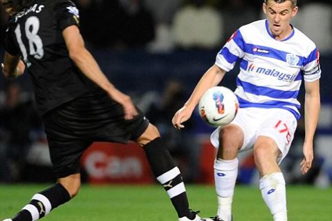 QPR V Newcastle, premier league, pic Andy hooper
joey barton in action