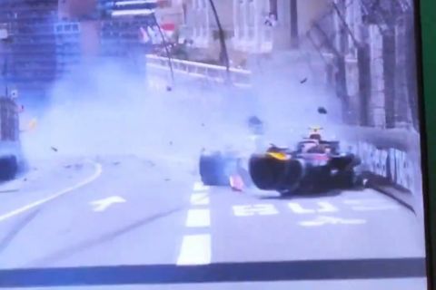 Formula 1, Μονακό GP: Σφοδρό ατύχημα του Πέρεζ και κόκκινη σημαία στον πρώτο γύρο