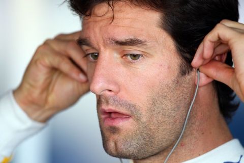 PERTH, AUSTRALIA - NOVEMBER 28:  Mark Webber of RedBull prepares for his drive during the Festival of Speed at Wanneroo Raceway on November 28, 2010 in Perth, Australia.  (Photo by Paul Kane/Getty Images)