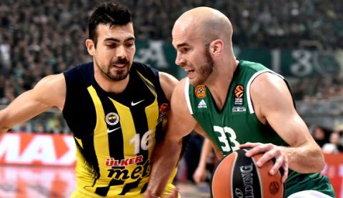 ÅÕÑÙËÉÃÊÁ / ÐËÅÉ ÏÖ / ÐÁÏ - ÖÅÍÅÑÌÐÁ×ÔÓÅ / EUROLEAGUE / PLAY OFF / PANATHINAIKOS - FENERBAHCE (ÂÁÃÃÅËÇÓ ÓÔÏËÇÓ / Eurokinissi Sports)