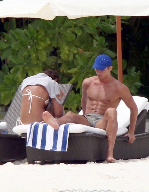 Cristiano Ronaldo on holiday with his girlfriend in the Maldives.
<P>
Pictured: Cristiano Ronaldo and his girlfriend
<P>
<B>Ref: SPL237373  030111  </B><BR/>
Picture by: Splash News<BR/>
</P><P>
<B>Splash News and Pictures</B><BR/>
Los Angeles:	310-821-2666<BR/>
New York:	212-619-2666<BR/>
London:	870-934-2666<BR/>
photodesk@splashnews.com<BR/>
</P>