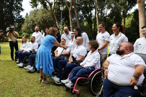 Η Πρόεδρος της Δημοκρατίας υποδέχθηκε τους Έλληνες Ολυμπιονίκες και Παραολυμπιονίκες στο Προεδρικό Μέγαρο