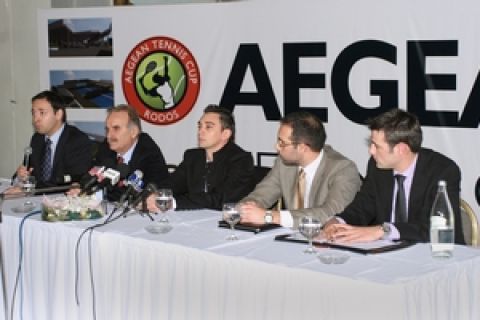 Η συνέντευξη Τύπου του "AEGEAN TENNIS CUP"