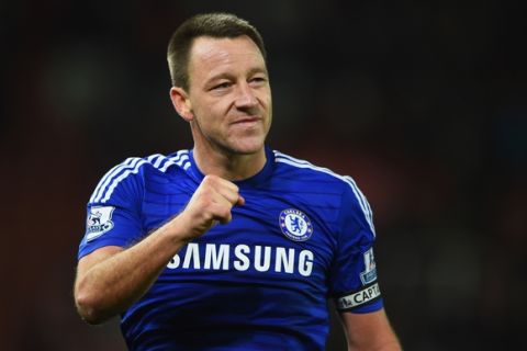 STOKE ON TRENT, ENGLAND - DECEMBER 22:  John Terry of Chelsea celebrates after the Barclays Premier League match between Stoke City and Chelsea at Britannia Stadium on December 22, 2014 in Stoke on Trent, England.  (Photo by Michael Regan/Getty Images)