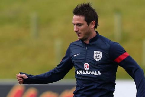 BURTON-UPON-TRENT, ENGLAND - MAY 27:  Frank Lampard of England during a training session at St Georges Park on May 27, 2013 in Burton-upon-Trent, England.  (Photo by Alex Livesey/Getty Images)