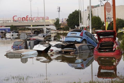 Φωτογραφία από τις πλημμύρες στη Βαλένθια