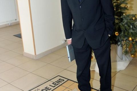 Lens' French football club newly appointed coach, Laszlo Boloni, arrives at the Lens' trainning center in Avion, northern France, to attend a press conference, on January 2, 2011. Boloni was appointed as a remplacement for Jean Guy Wallemme, who decided to quit his job last December 22. AFP PHOTO PHILIPPE HUGUEN (Photo credit should read PHILIPPE HUGUEN/AFP/Getty Images)