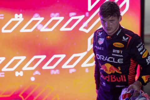 Ο Μαξ Φερστάπεν της Red Bull έπειτα από το speed race  του GP Κατάρ, Λουσαΐλ | Σάββατο 7 Οκτωβρίου 2023