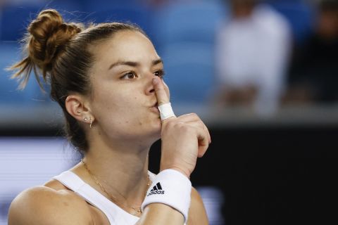 Ο πανηγυρισμός της Μαρίας Σάκκαρη στο Australian Open