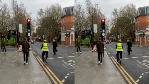 Look at the two images above for around ten seconds and the chances are that you will notice a small yet significant change. * But if you are a driver who also cycles, the chances are you will have spotted that difference more quickly.