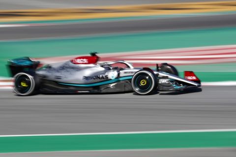 Η Mercedes F1 στη διάρκεια των δοκιμαστικών στην Ισπανία | 25 Φεβρουαρίου 2022