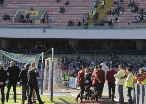 Το απειλητικό πανό προς τους οπαδούς της Ρόμα