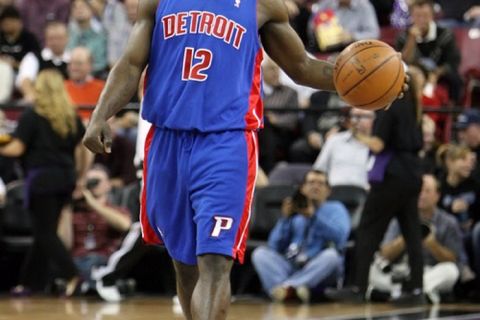 12 Will Bynum of the Detroit Pistons in action vs. the Sacramento Kings at Arco Arena in Sacramento, California. The Pistons beat the Kings 100-92 (Newscom TagID: zumasportsworld189090)     [Photo via Newscom]