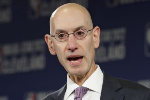 NBA Commissioner Adam Silver announces that the Cleveland Cavaliers will host the 2022 NBA All Star game, Thursday, Nov. 1, 2018, in Cleveland. The 71st NBA All-Star game will take place at Quicken Loans Arena. The Cavaliers previously hosted the NBA All-Star game in 1997, when the NBA celebrated its 50th anniversary, and in 1981.