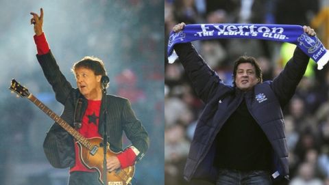 Paul McCartney performs during the Half Time Show of Super Bowl XXXIX at Alltel Stadium in Jacksonville, Florida on February 6, 2005. (Photo by Theo Wargo/NFL)