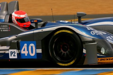 LE MANS, SARTHE - JUNE 13: Warren Hughes of Great Britain drives the #40 Quifel ASM Team Ginetta Zytek 09Sduring the 78th running of the Le Mans 24 hours race at the Circuits des 24 Heures du Mans on June 13, 2010 in Le Mans, France.  (Photo by Darrell Ingham/Getty Images)