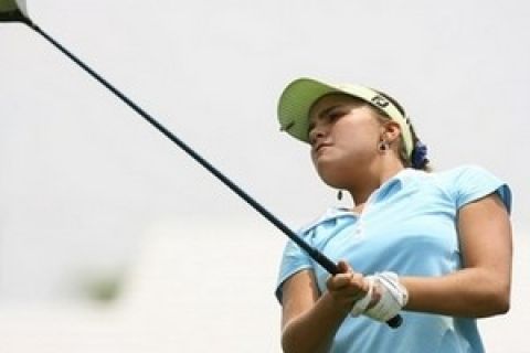 ** FILE ** Alexis Thompson,12, of Coral Springs, Fla. tees off from the second hole at the U.S. Women's Open local qualifier at Imperial Golf Club in Naples, Fla., in this  May 14, 2007 photo. Thompson became the youngest player to ever qualify for the U.S. Women's Open on Monday June 11, 2007.  (AP Photo/Naples Daily News, Garrett Hubbard)  ** MANDATORY CREDIT, NO MAGS, NO SALES, FORT MYERS NEWS PRESS OUT. **